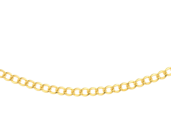 14K Yellow Gold Curb Adjustable Choker Necklace-Necklaces-Maurice's Jewelers-