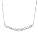 14K Yellow Gold Diamond Halo Curved Bar Necklace-Necklaces-aaron jewelry-White Gold-