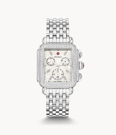 Deco Stainless Diamond Watch-Watches-michele-