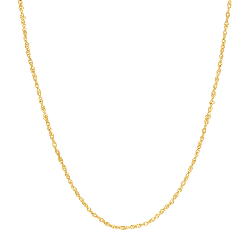 14K Yellow Gold Sparkle Singapore Necklace-Necklaces-Maurice's Jewelers-