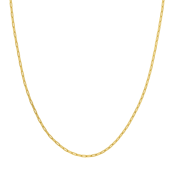 14K Yellow Gold Paperclip Foreztina Chain-Necklaces-Maurice's Jewelers-