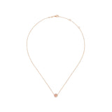 14K Rose Gold Diamond and Morganite Necklace