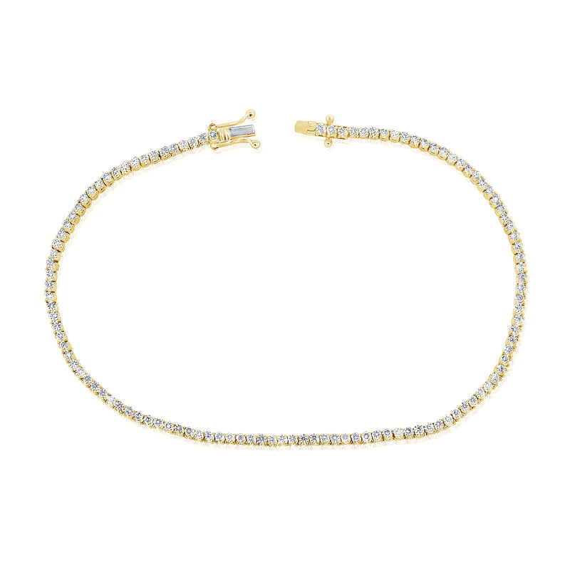 14K Rose Gold Diamond Petite Tennis Bracelet