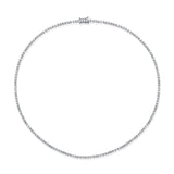 14K Rose Gold Diamond Tennis Necklace-Necklaces-Maurice's Jewelers-