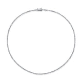 14K White Gold Diamond Tennis Necklace