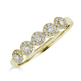 14K .25Ct Diamond Halo Ring-Rings-Maurice's Jewelers-Yellow Gold-