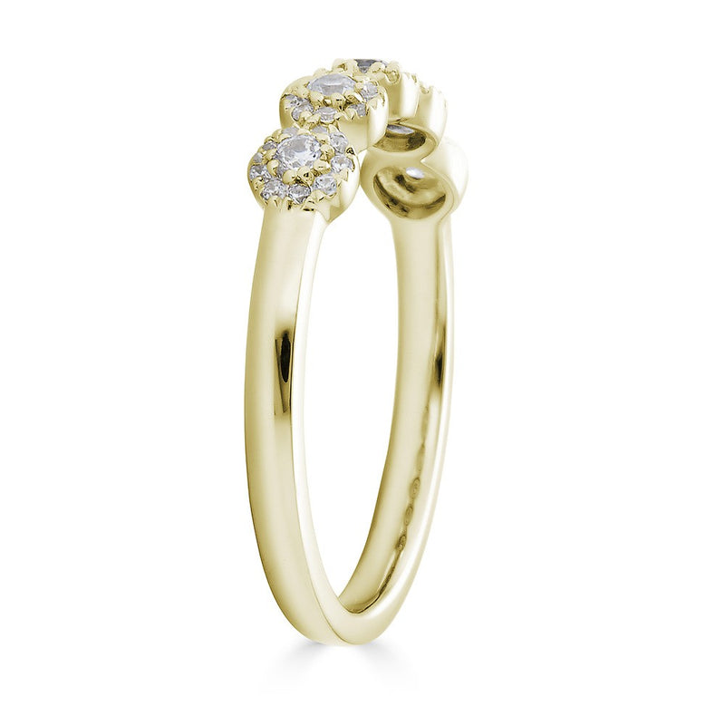 14K .25Ct Diamond Halo Ring-Rings-Maurice's Jewelers-