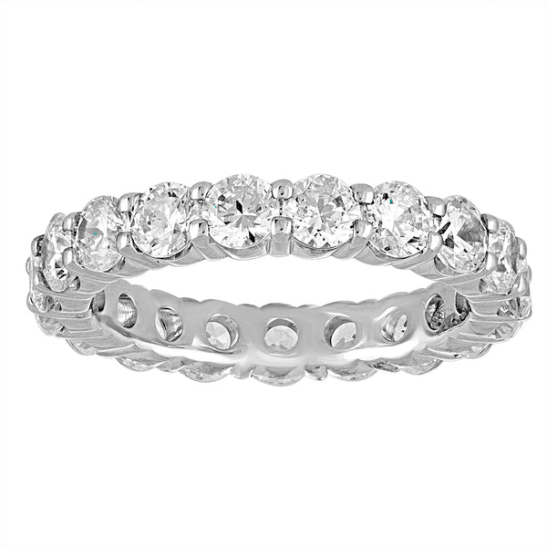 14K White Gold Diamond Eternity Band-Rings-VIMCO DIAMOND CORP-