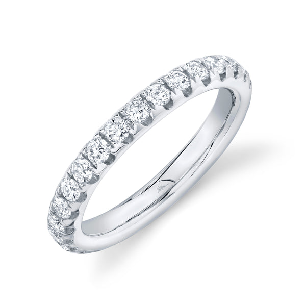 14K White Gold Diamond 3.11 MM Eternity Band