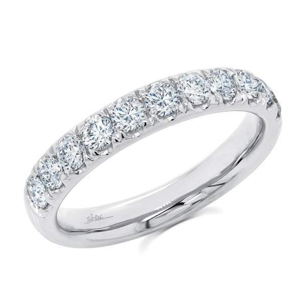 14K White Gold .90Ct Diamond Band