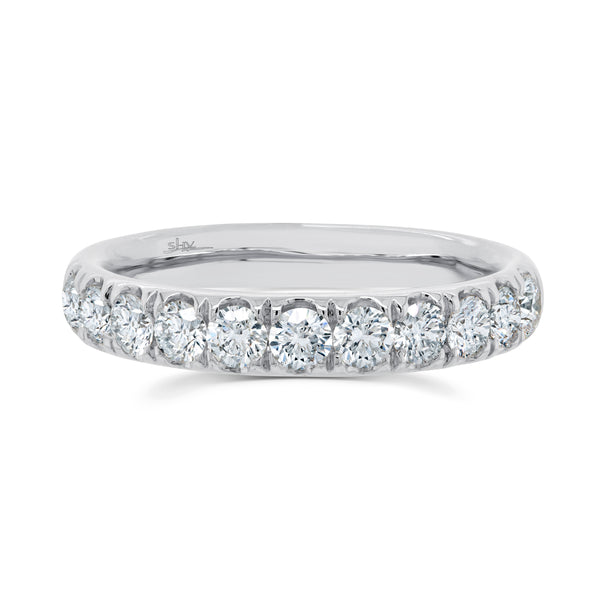 14K White Gold 1.92Ct Diamond 3.5MM Eternity Band-Rings-Maurice's Jewelers-