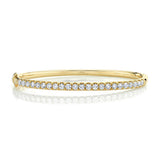 14K White Gold Diamond Bangle-Bracelets-Maurice's Jewelers-YELLOW GOLD-