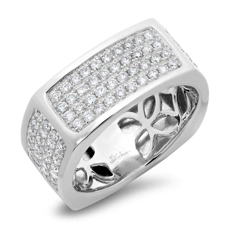 14K White Gold Diamond Pave Ring – Maurice's Jewelers
