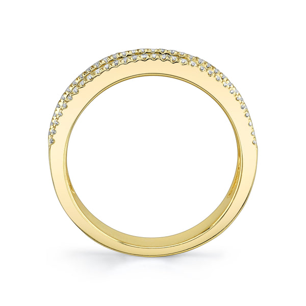 14K Yellow Gold Polished Diamond Ring