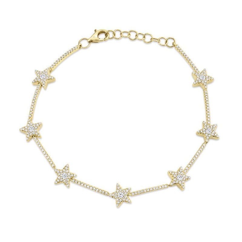 White gold star bracelet discount