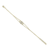 14K White Gold Diamond Evil Eye Bracelet-Bracelets-Maurice's Jewelers-YELLOW GOLD-