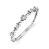 14K Rose Gold Diamond Beaded Band-Rings-Maurice's Jewelers-WHITE GOLD-