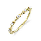 14K White Gold Diamond Baguette Band-Rings-Maurice's Jewelers-YELLOW GOLD-