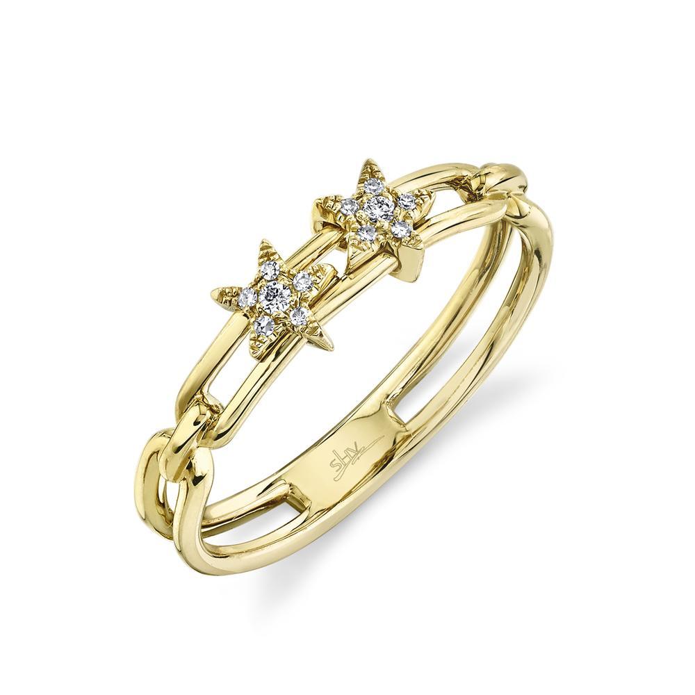 Diamond Slide Rings 14K Yellow Gold Diamond Star Slider Ring – Maurice's Jewelers