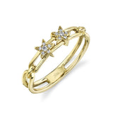14K Rose Gold Diamond Star Slider Ring-Rings-Maurice's Jewelers-YELLOW GOLD-