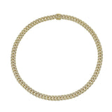 14K White Gold Diamond Pave Link Necklace-Necklaces-Maurice's Jewelers-Yellow Gold-16"-