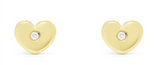 Diamond Accented Heart Earrings-kids-Maurice's Jewelers-