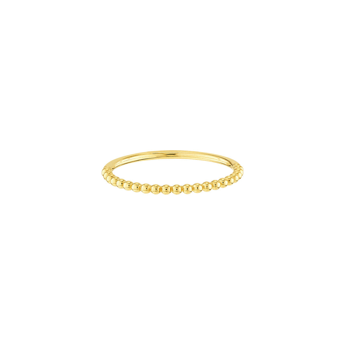 14K Yellow Gold Beaded Stackable Ring – Maurice's Jewelers