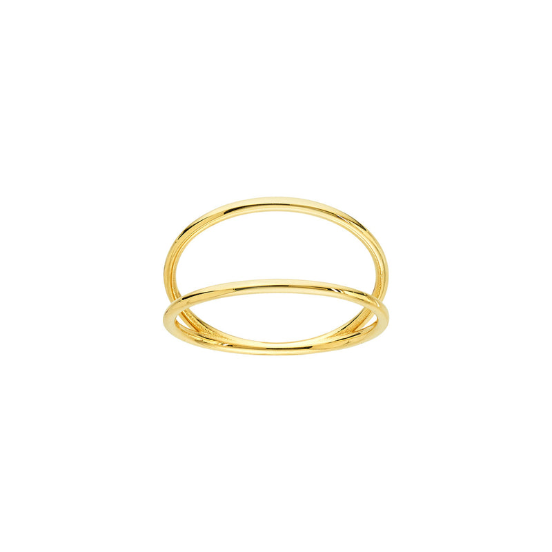 14K Yellow Gold Double Row Ring-Rings-Maurice's Jewelers-