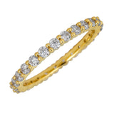 14K 1.00ct Diamond Eternity Wedding Band-Diamond Wedding Band-Maurice's Jewelers-Yellow Gold-