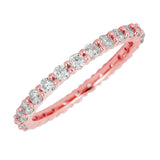 14K 1.00ct Diamond Eternity Wedding Band-Diamond Wedding Band-Maurice's Jewelers-Rose Gold-