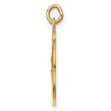 14K Yellow Gold Saint Christopher Medal Round Small Pendant-Charms & Pendants-Maurice's Jewelers-