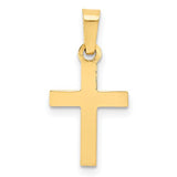 14K Yellow Gold Small Cross Pendant
