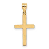 14K Yellow Gold Diamond Small Cross Pendant-Charms & Pendants-Maurice's Jewelers-