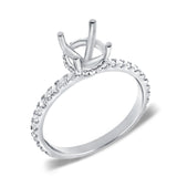 14K Yellow Gold Diamond French Halo Mounting-engagement ring-aaron jewelry-4-White Gold-