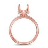 14K White Gold Diamond French Halo Mounting-mounting-Maurice's Jewelers-