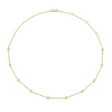 14K Yellow Gold Diamonds By The Yard Chain