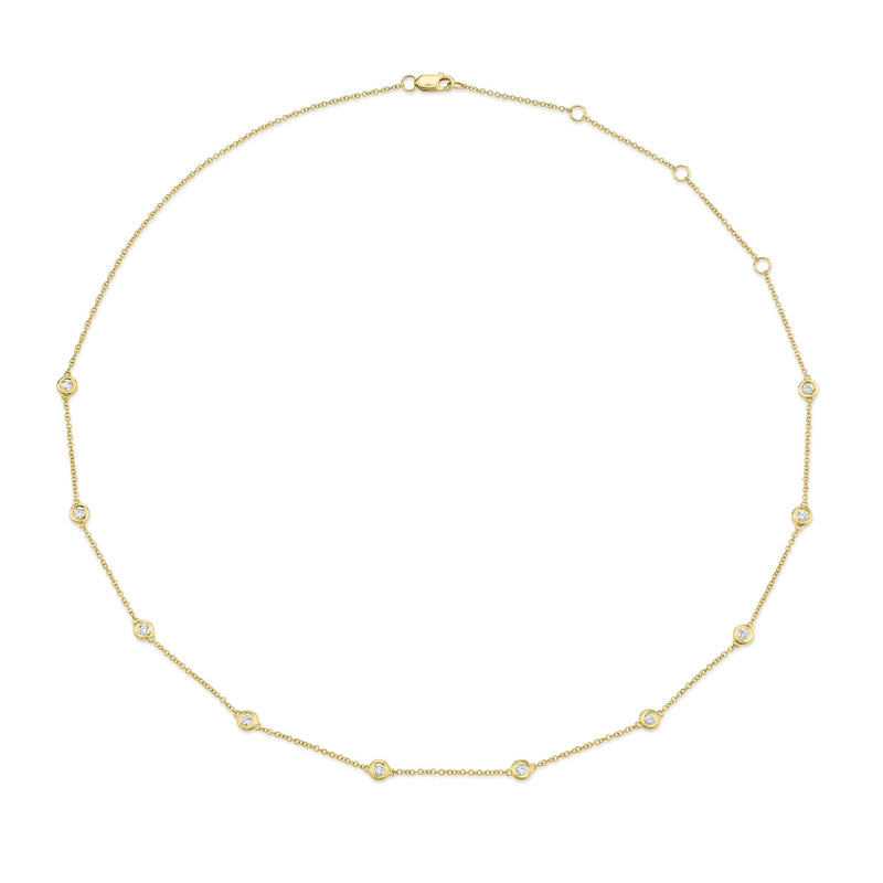 14K Yellow Gold Diamonds By The Yard Chain