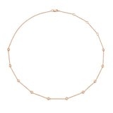 14K Rose Gold Diamonds By The Yard Chain