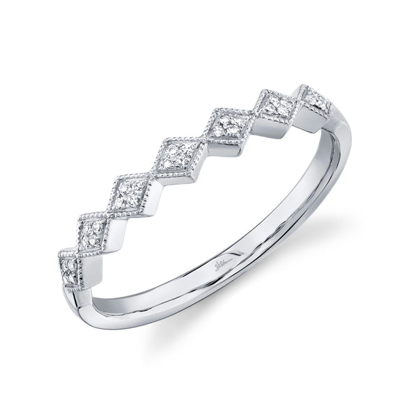 14K White Gold Diamond Lady's Ring