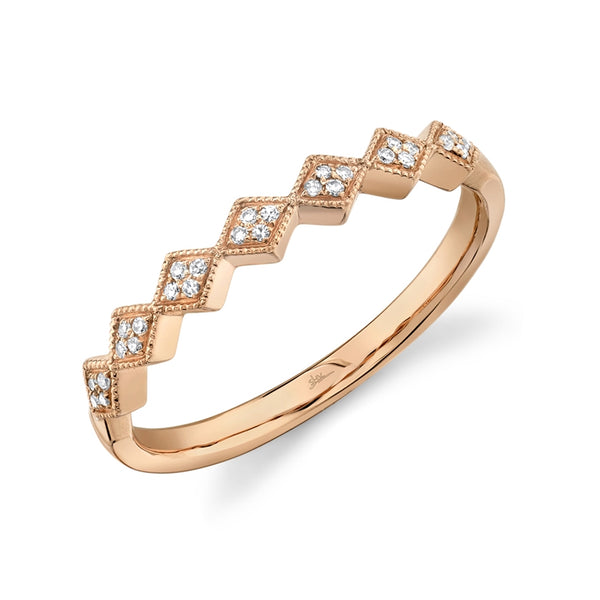 14K Rose Gold Diamond Lady's Ring