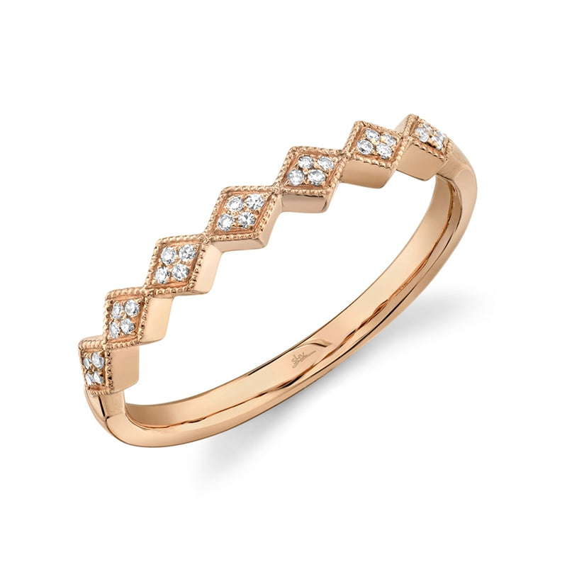 14K Rose Gold Diamond Lady's Ring-Rings-Maurice's Jewelers-ROSE GOLD-