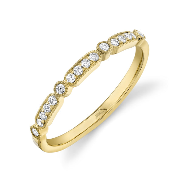 14K Yellow Gold Diamond Lady's Ring-Rings-Maurice's Jewelers-YELLOW GOLD-