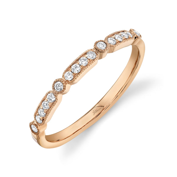 14K Rose Gold Diamond Lady's Ring-Rings-Maurice's Jewelers-ROSE GOLD-