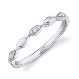 14K Rose Gold Diamond Lady's Band-Rings-Maurice's Jewelers-WHITE GOLD-