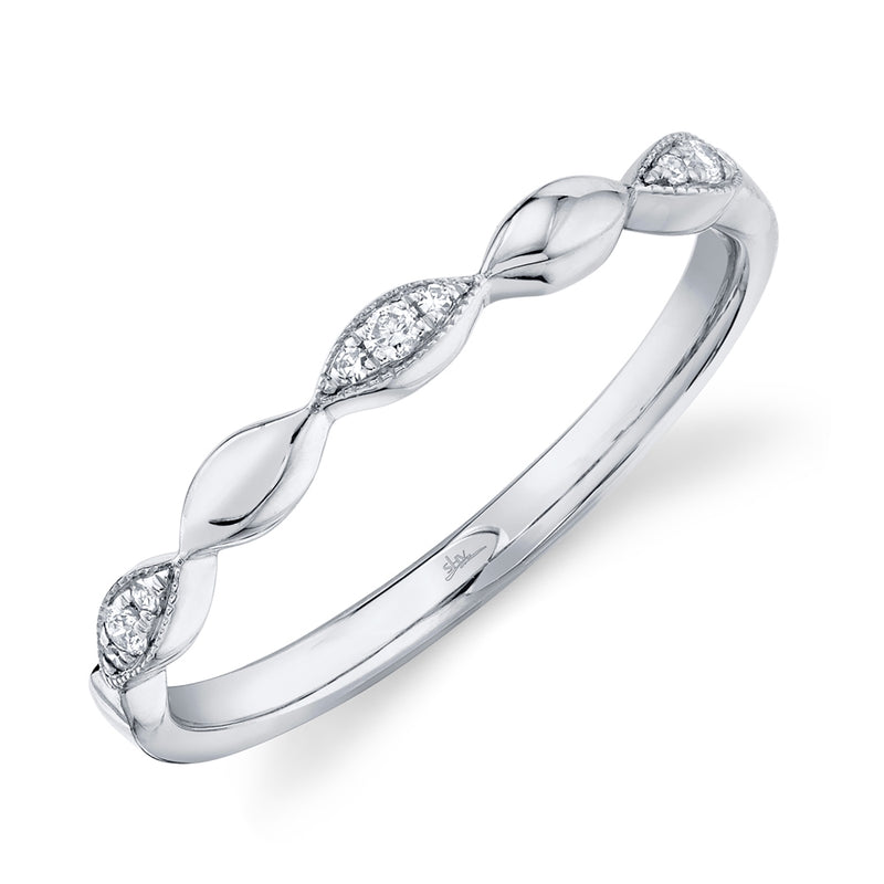 14K Rose Gold Diamond Lady's Band-Rings-Maurice's Jewelers-WHITE GOLD-