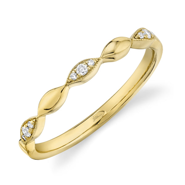 14K Yellow Gold Diamond Lady's Band