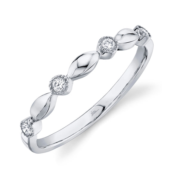 14K White Gold Diamond Lady's Ring