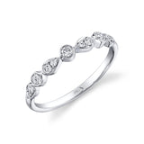 14K Yellow Gold Stackable Diamond Ring-Rings-Maurice's Jewelers-WHITE GOLD-