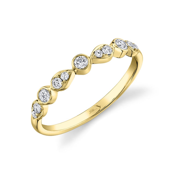 14K White Gold Stackable Diamond Ring