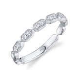 14K Yellow Gold Diamond Stacking Ring-Rings-Maurice's Jewelers-WHITE GOLD-